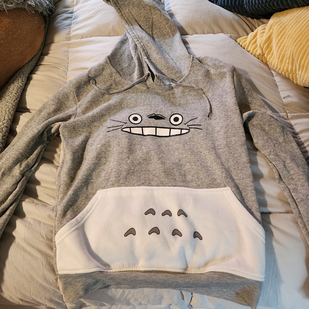 Unisex pullover Totoro hoodie sweatshirt. Measurement pic to follow.